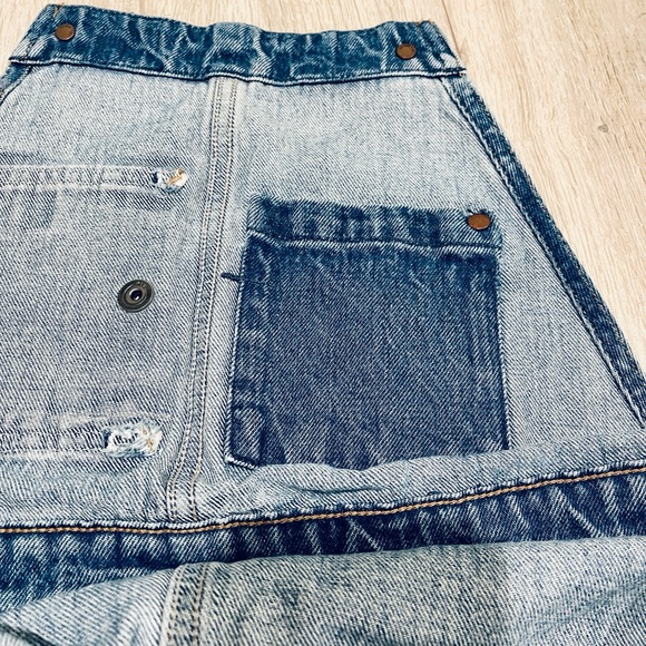 G-Star Raw Dungaree Dress, Blue Denim Overall Dress, Size XXS - Picture 7 of 13